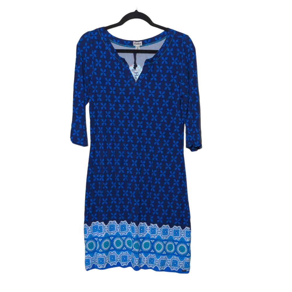 Hatley Lucy Peplum Dress in Valentia Blue – Size S – NWT